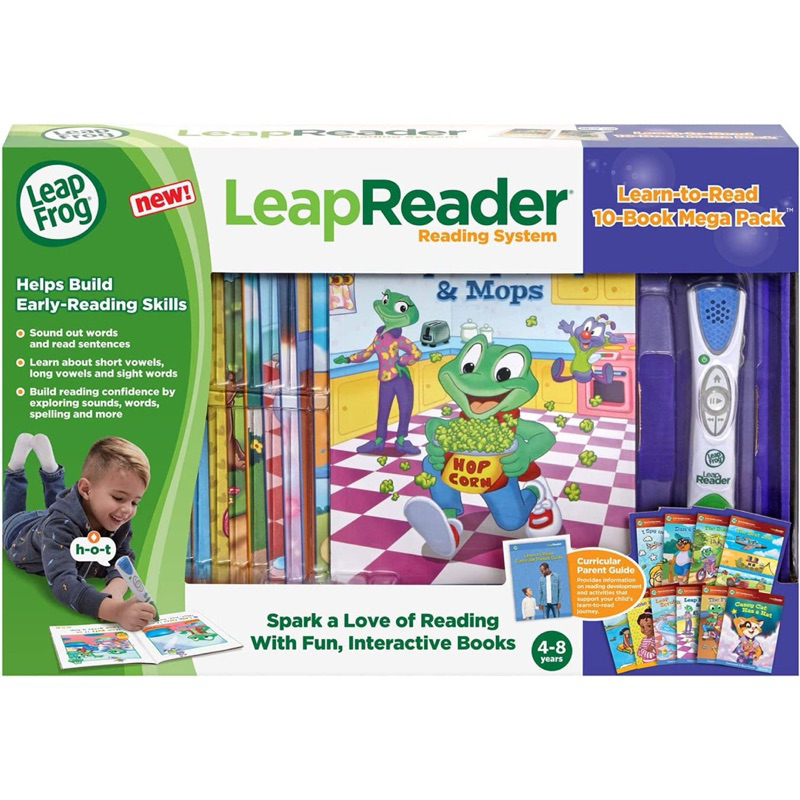 ปากกาอ่านหนังสือได้ LeapFrog LeapReader System Learn to Read 10 Book Bundle