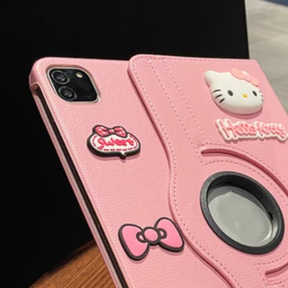 🔥ส่งในพื้นที่🔥เคสป้องกัน iPadหมุนได้ 360°HELLO KITTYเหมาะสำหรับรุ่นgen9 Air4/5 MINI7 Gen11 Air8