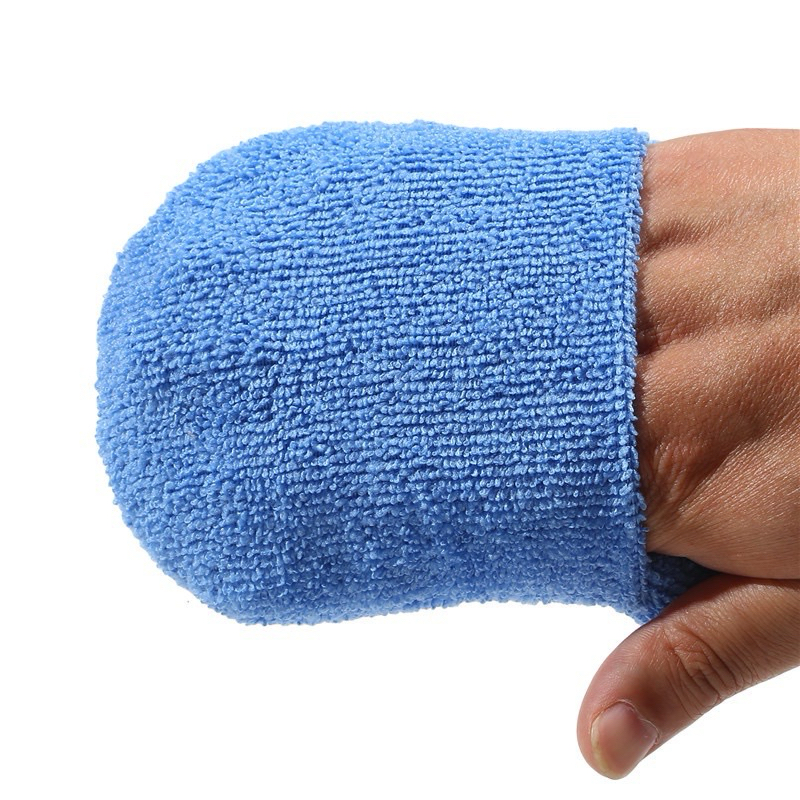[พร้อมส่ง] Microfiber Wax Applicator Mitt (ถุงมือไมโครไฟเบอร์สำหรับลงเเว็กซ์) - รูปที่ 7