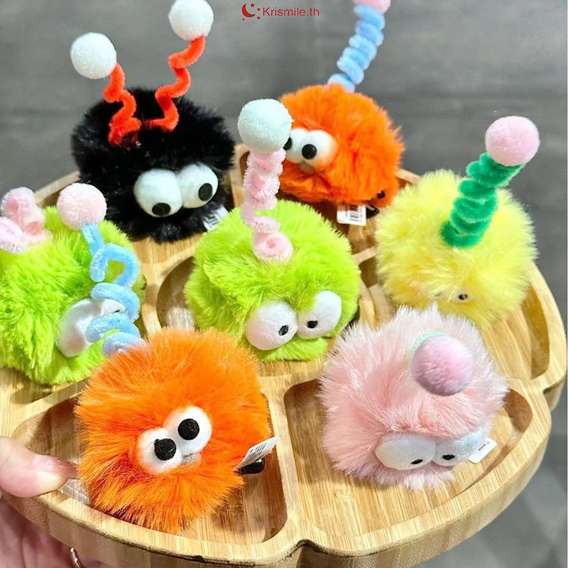 COD-ในไทย💖COD-ในไทย💖กิ๊บติดผมตุ๊กตาโตน่าเกลียดสีแคนดี้กิ๊บติดผมน่ารักๆฟูๆตลกความน่าสนใจสไตล์เกาหลีนั