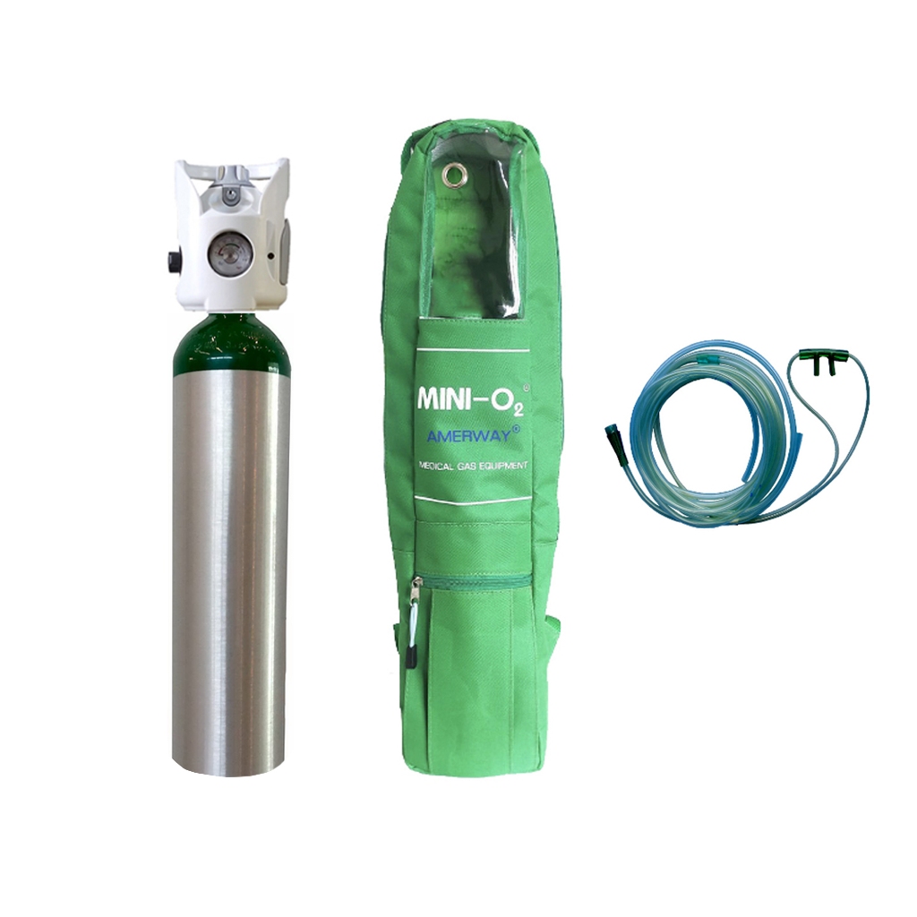 AMERWAY ชุดออกซิเจนหายใจแบบพกพา MINI-O2 รุ่น IVR-0.3Q