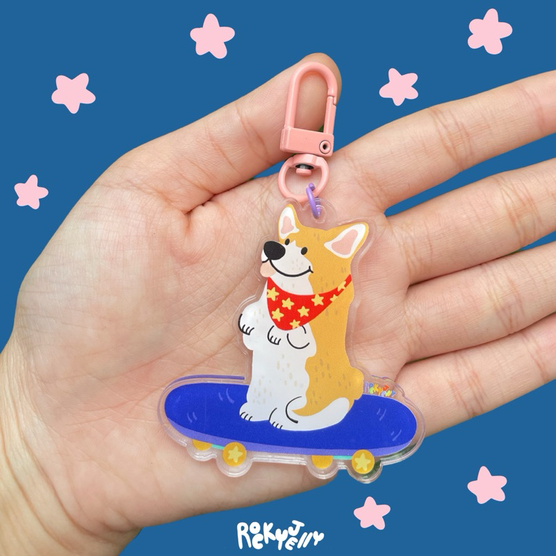 Rockyjelly - Keychain Corgi / Keychain 6cm