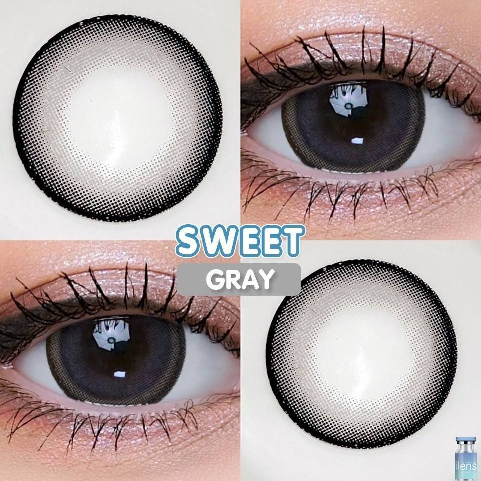 Sweet Gray/Brown ขนาด 14.5 ค่าอมน้ำ 60% I-Lens คอนแทคเลนส์