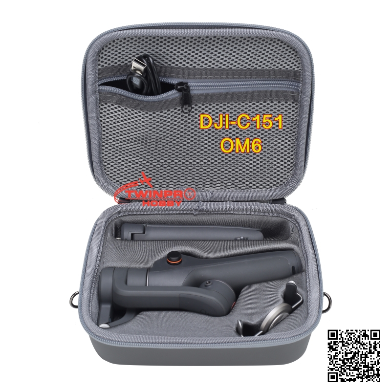 กระเป๋าPU สีเทา  DJI-C151 Osmo Mobile 6 Case