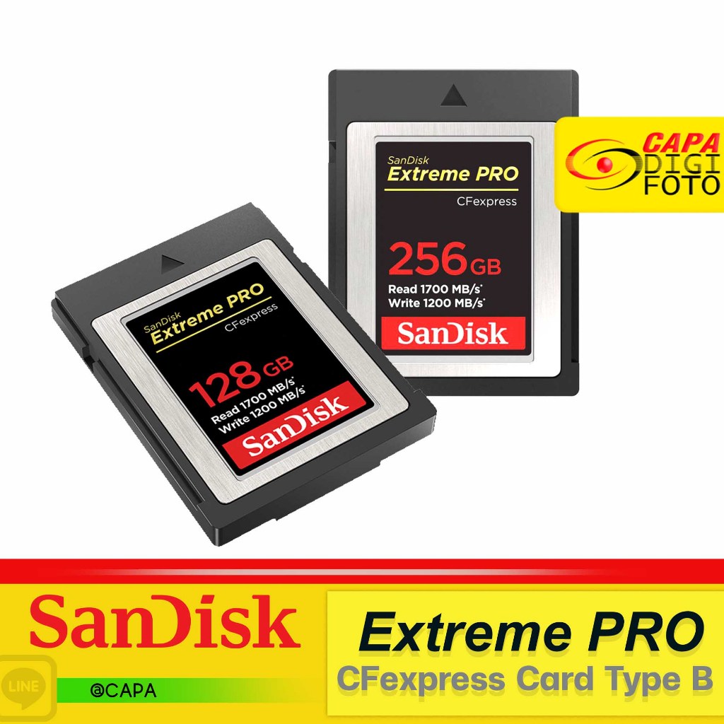 SanDisk CFexpress Extreme PRO 128gb 256gb 128 256 Card Type B