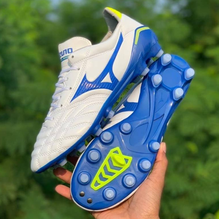รองเท้า สตั๊ด ฟุตบอล มิซูโน่ Mizuno Morelia Neo หนังวัวแท้ ฟอกนุ่ม พิเศษ รุ่นท็อป ฟรี ของแถม ถุงผ้า + ดันทรง + กล่อง