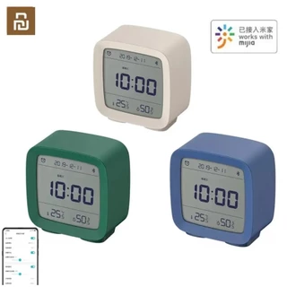 Qingping Cleargrass บลูทูธนาฬิกาปลุกสมาร์ทควบคุมอุณหภูมิความชื้นจอแสดงผลหน้าจอ LCD ปรับ Nightlight