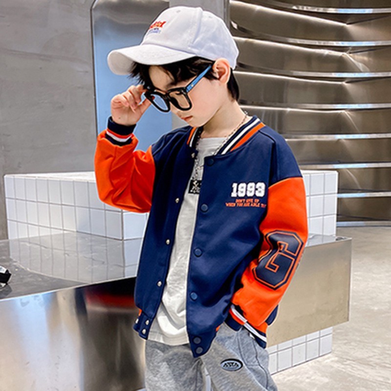[ส่งไวจากไทย] เสื้อคลุมเด็กชาย สกรีน1993 สุดเท่ เจ็คเก็ตเด็ก สไตล์เกาหลี ใส่คลุมกันแดด กันหนาว ผ้านิ่ม เหมาะกับ 4-12ขวบ