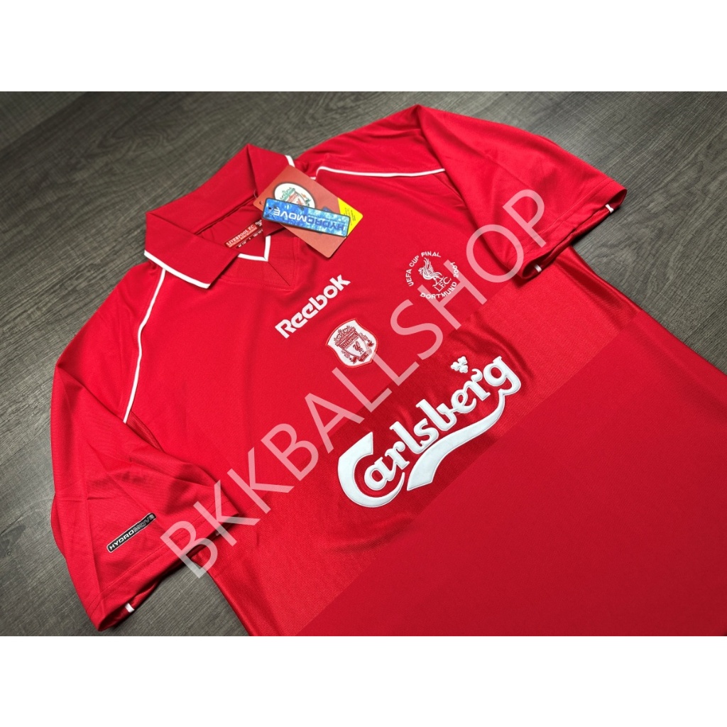 [Retro] - เสื้อฟุตบอล ย้อนยุค ลิเวอร์พูเหย้า 2001 Final ดอร์ดมุนด์