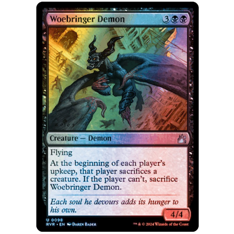 Ravnica Remastered Foil: Woebringer Demon