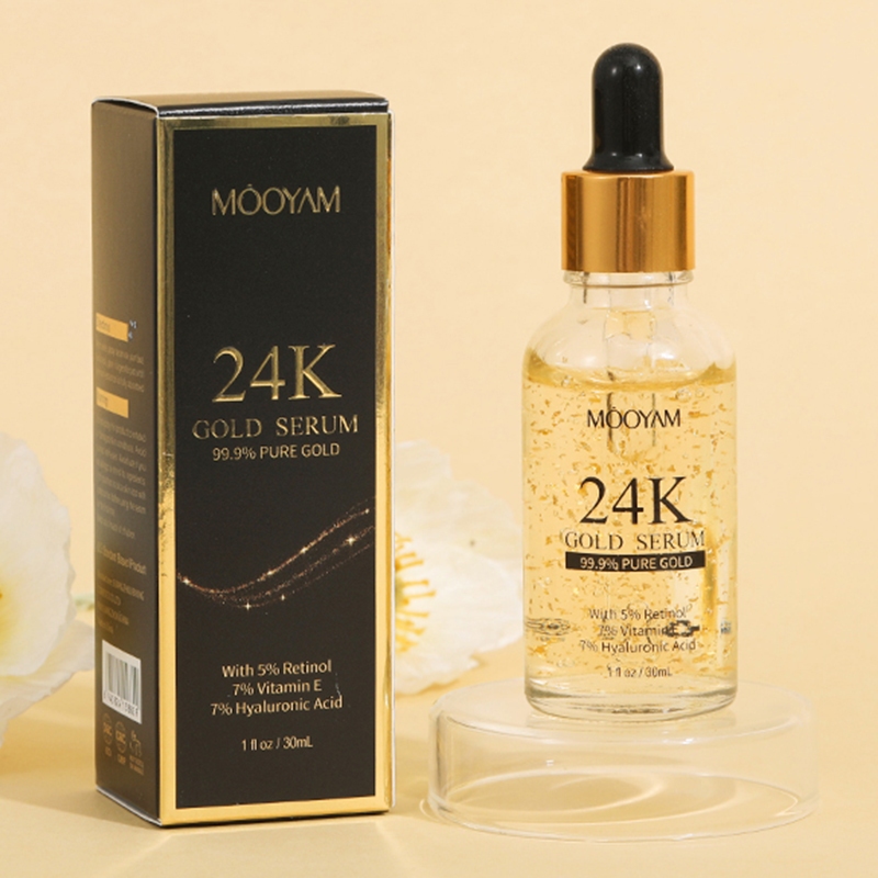 Mooyam 24K Gold Skin Care เซรั่มบำรุงผิวหน้า (30 มล.) - เพื่อความชุ่มชื้นต่อต้านริ้วรอยต่อต้านริ้วรอยรูขุมขนหดตัวฟื้นฟูผ