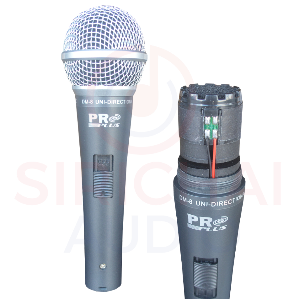 ไมโครโฟน PROPLUS รุ่น DM8 ไมค์สายDynamic แถมสาย5เมตร