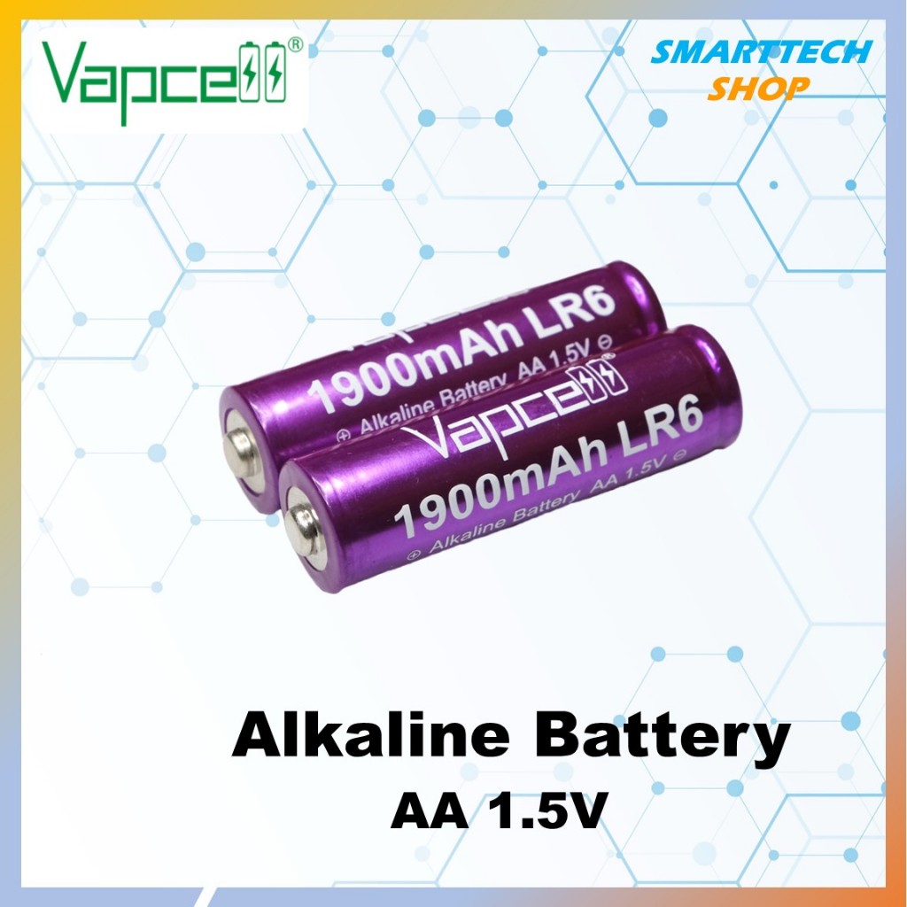 ถ่านอัลคาไลน์ AA Vapcell 1.5V เป็นถ่าน 2A แบบชาร์จไม่ได้ ถ่านรีโหมด ถ่านนาฬิกา ถ
