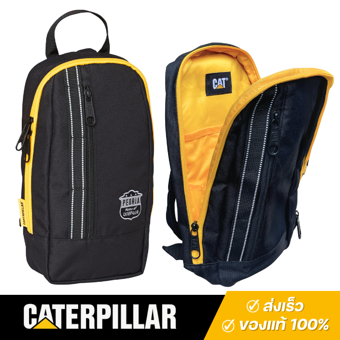 Caterpillar กระเป๋าสะพายขวาง Sling Bag รุ่น Peoria 84067 ทรงวัยรุ่น รักษ์โลก เบา ของแท้