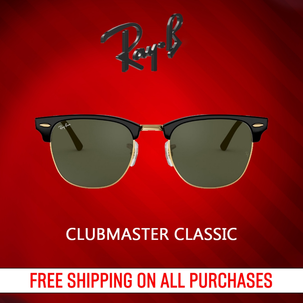 เปิดตัวผลิตภัณฑ์ใหม่ Clubmaster - RB3016 W0365 แว่นกันแดด Ray B ไซส์ 51mm
