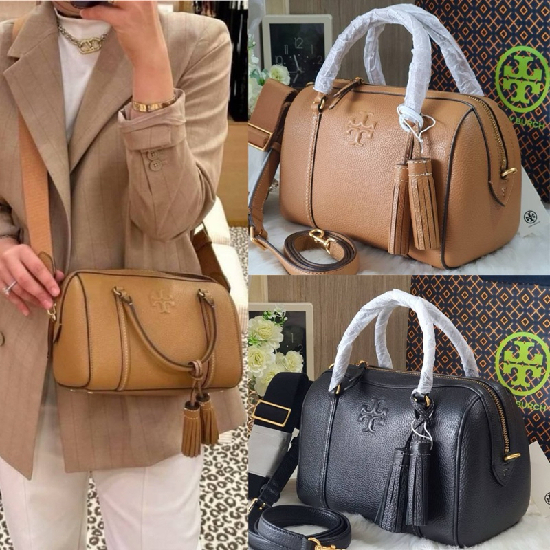 🎀(สด-ผ่อน) กระเป๋าทรงหมอน 10 นิ้ว 141955 Tory burch thea small satchel