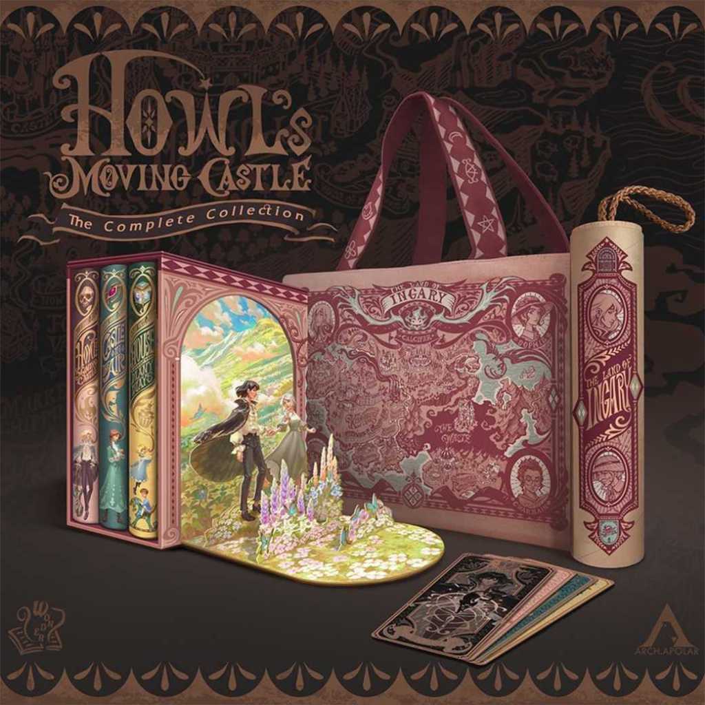 Howl's Moving Castle 1-3-Boxset-ปกแข็ง/สินค้าใหม่ในซีล-ของแถมครบ-รอบพรี-ไดอาน่า วินน์ โจนส์