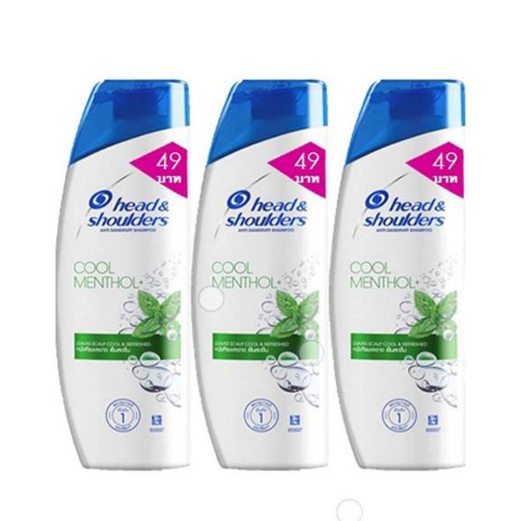 [ส่งฟรี] เฮดแอนด์โชว์เดอร์ แชมพู คูล เมนทอล 140 มล.(3 ขวด และ 6 ขวด)