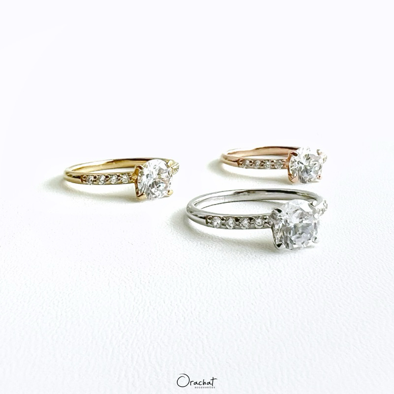 Jamille 100 H&A ring. (แหวนเงินแท้ งานผลิตเอง ใส่ลุยได้ ไม่ลอกไม่ดำ) - รูปที่ 3