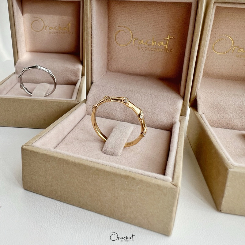 Bamboo 100 H&A ring. (แหวนเงินแท้ งานผลิตเอง ตัว