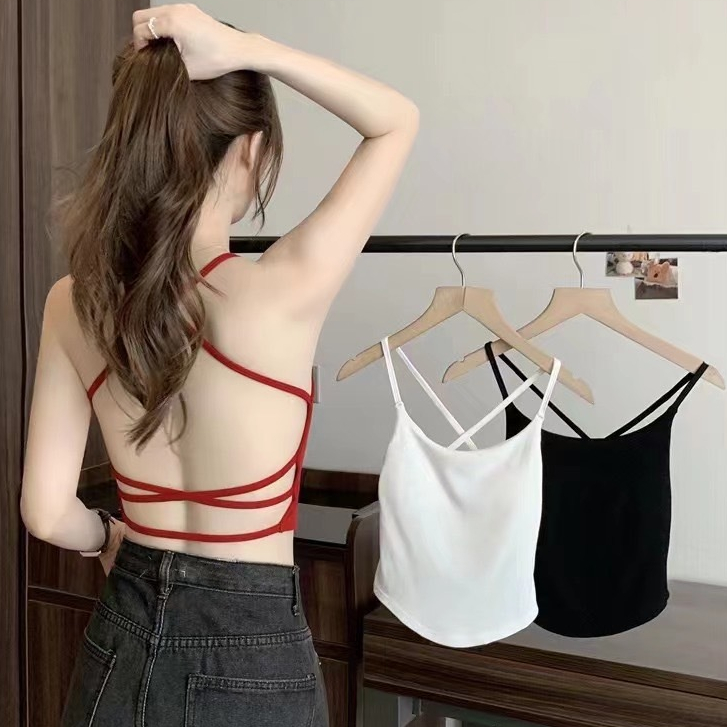 พร้อมส่งสายเดี่ยวโชว์หลัง เซ็กซี่สุดรุ่นนี้ #2874