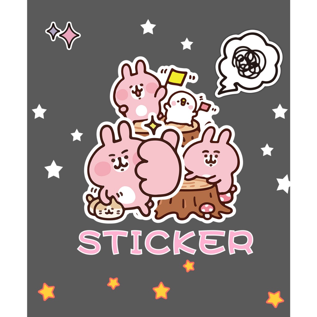 พร้อมส่ง เปปป้าพิก Peppa Pig Duffy the Disney Bear คานาเฮ Kanahei sticker สติกเกอร์ 38แผ่น