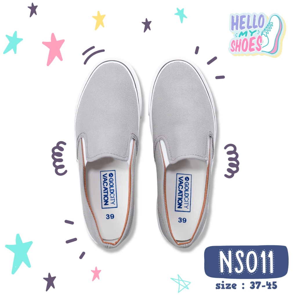 รองเท้าสลิปออน พื้นยางพารากันลื่น รุ่น NS011 สินค้าตรงปก จัดส่งไว แท้100%