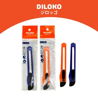 DILOKO คัตเตอร์ รุ่นพกพา ใบมีดคมกริบ ขนาด 9 มม. คุณภาพญี่ปุ่น น้ำหนักเบา พกพาสะดวก DCK001