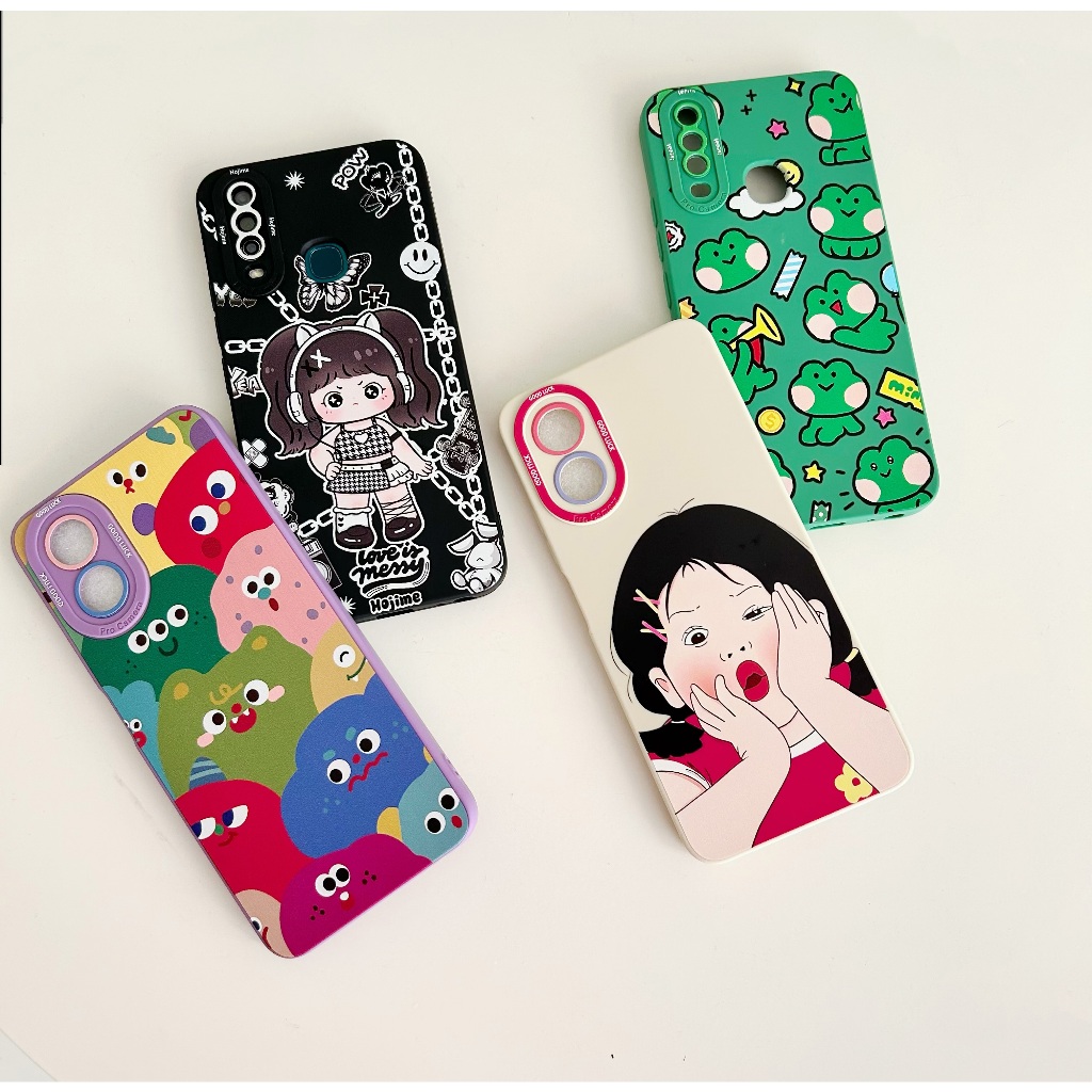เคสซิลิโคน เคสนิ่มสกรีนลายการ์ตูน 7ลาย สำหรับรุ่น OPPO A15 A16 A17 A18 A57 A54 A58 A53 A5S A12 A77S A15S RENO11 RENO10