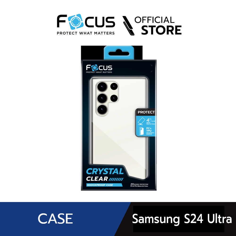 [Official] [Samsung S24 Series] Focus Case Crystal Clear - เคสสำหรับซัมซุง
