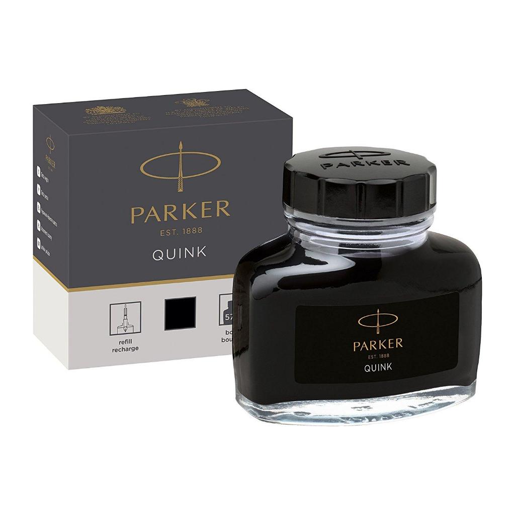 หมึกขวด PARKER Quink หมึกขวดปากกาหมึกซึม ควิ้ง สีดำ 57ml