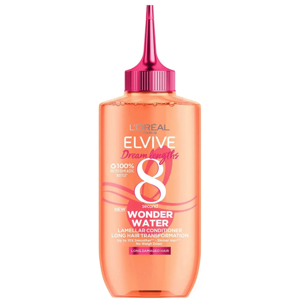 พร้อมส่ง ของแท้ L’Oreal Paris Elvive Wonder Water 8 Second Hair Treatment 200ml (Dream Lengths/Hyda Hyaluron/Colour Prp)