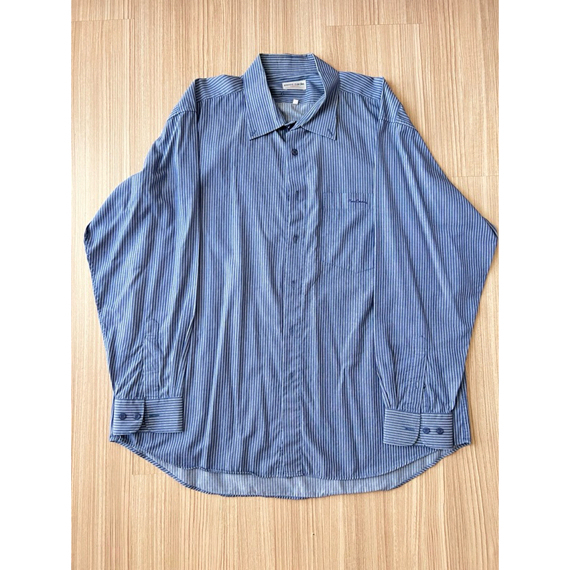Pierre Cardin เสื้อเชิ้ตผู้ชายXXL เสื้อไซส์ใหญ่ Oversize คล้ายสียีนส์