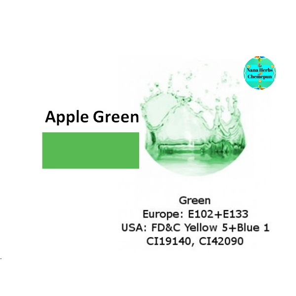 ผงสีเขียว Green Powder (CI19140, CI42090) (Water-Soluble/Purity 85-100 %)