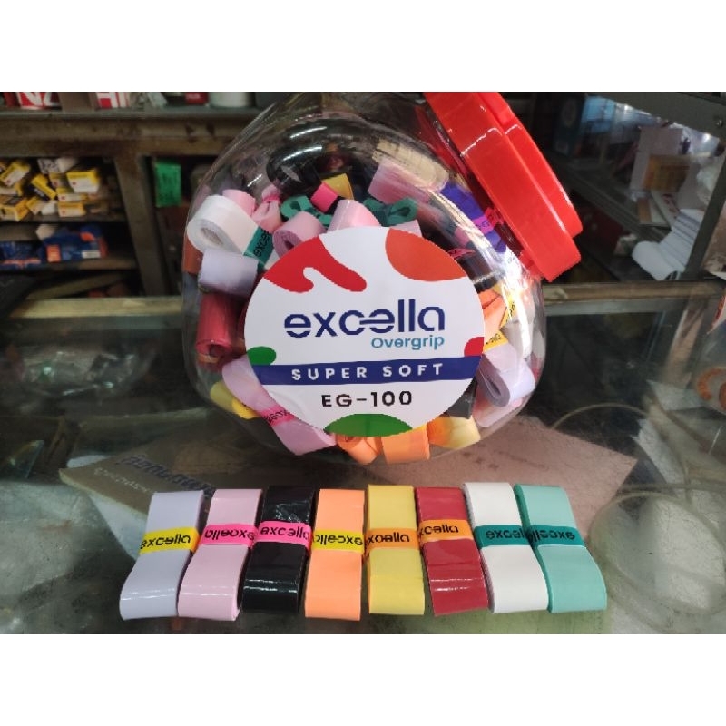 Excella overgrip super soft EG-100กริปพันด้ามแรคเก็ตไม้แบดมินตันไม้เทนนิส