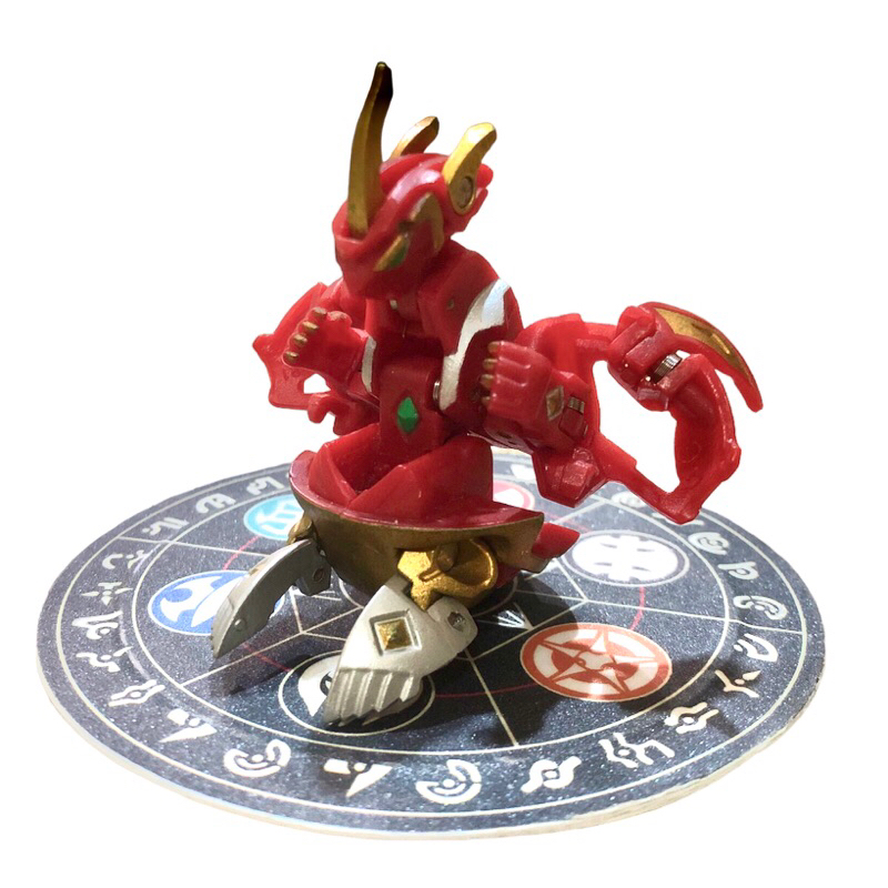 Bakugan Pyrus Titanium Dragonoid Mechtanium Surge ( Gold Custom Painted )