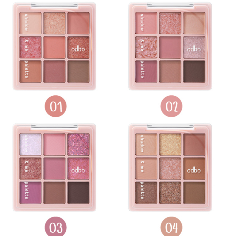 Odbo Shadow & Me Palette 6.5g OD2014 โอดีบีโอ แชโดว์ แอนด์ มี พาเลท อายแชโดว์ (1 ชิ้น)