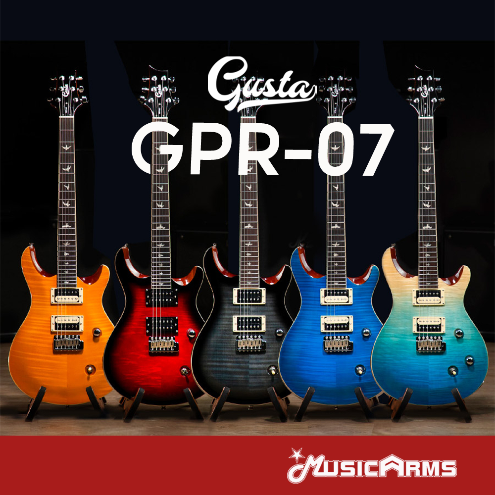 Gusta GPR-07 กีตาร์ไฟฟ้า Electric guitar ฟรี อุปกรณ์เสริมพร้อมใช้งาน **ประกันศูนย์ 1 ปี** Music Arms