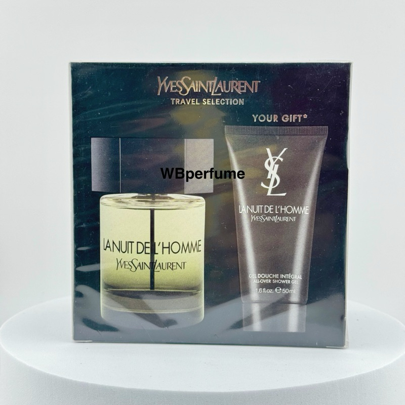 ชุดของขวัญ YSL Yves Saint Laurent La Nuit De L' Homme EDT 100 ml. + Shower gel 50ml