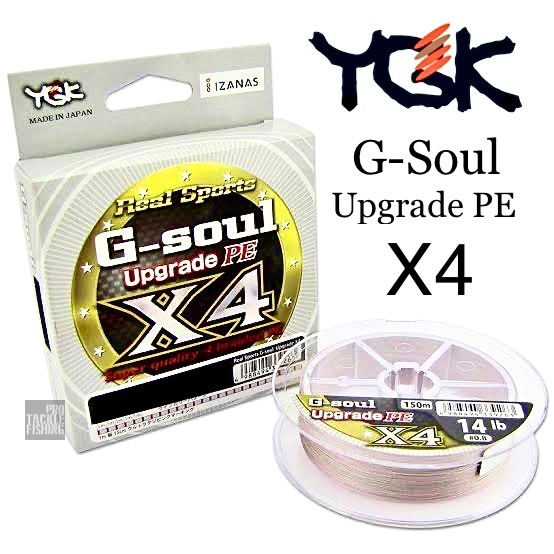 สาย YGK G-Soul Upgrade PE X4 สายPE ถัก4 Made in Japan แท้100% กล่องละ 150m , 200m