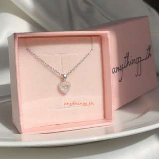 anythingg_th|สร้อย+จี้หัวใจพลอยแท้ขนาด 5mm. สร้อยเงินแท้925 …