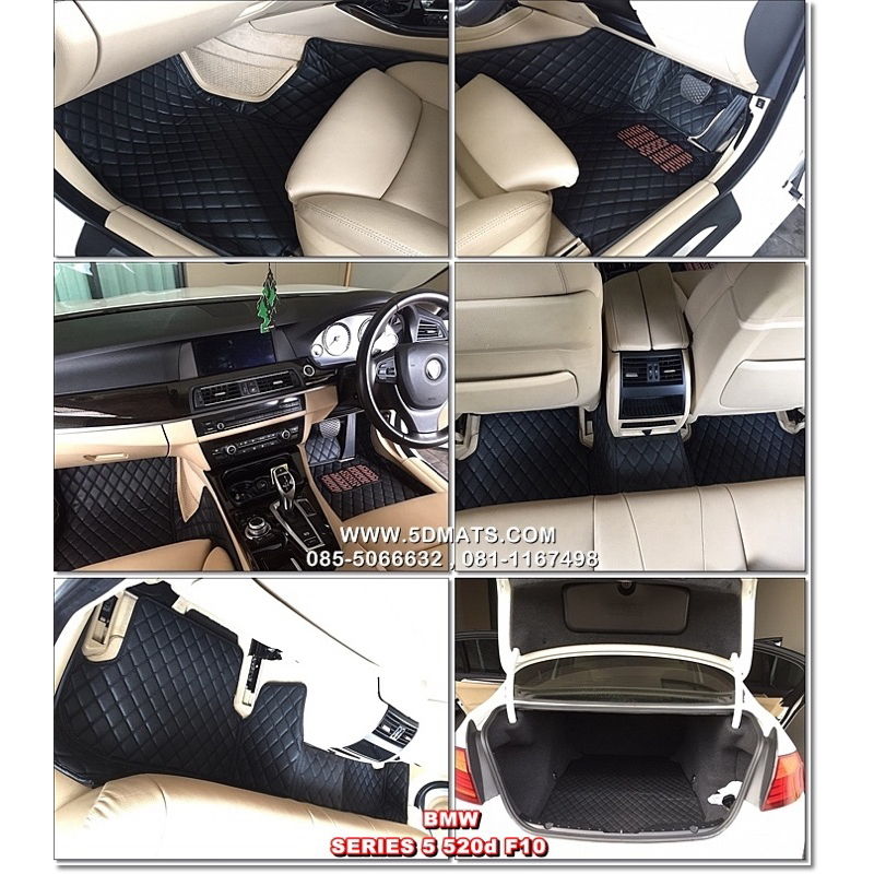 พรมปูพื้นรถยนต์6D รุ่น BMW SERIES 5 520d F10