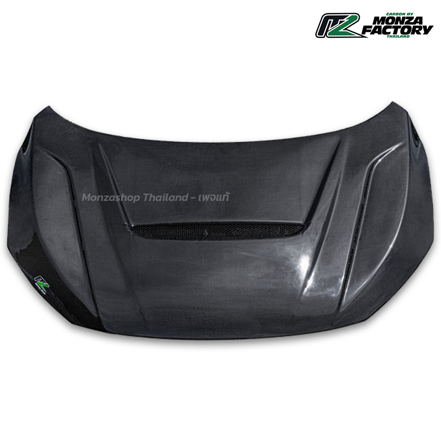 Monza Factory ฝากระโปรงคาร์บอน Honda Civic Fc-Fk 1ช่อง - F1/ลาย2