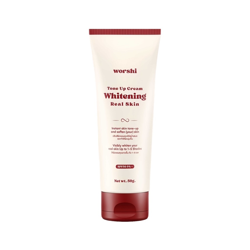 *วอชิ โทนอัพ Worshi Tone UP Cream Whitening Real Skin SPF50 PA++