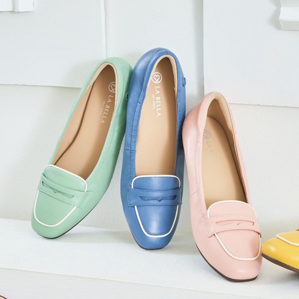 LA BELLA รุ่น PENNY LOAFER - BLUE