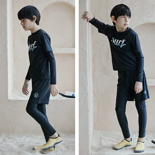 ส่งทันทีจากไทย 💥ชุดว่ายน้ำเด็กโตแขนยาว 4XL-7XL รหัส 226