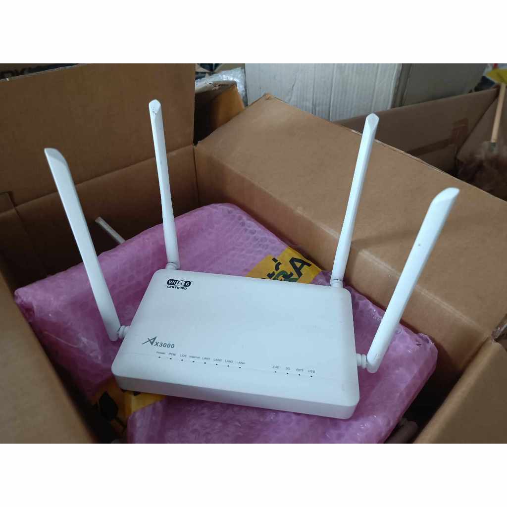 ZTE รุ่น ZXHN  F6107_AX3000 ONT Dual Band Gigabit LAN (รวมอะเดฟเตอร์ไฟ 12v)