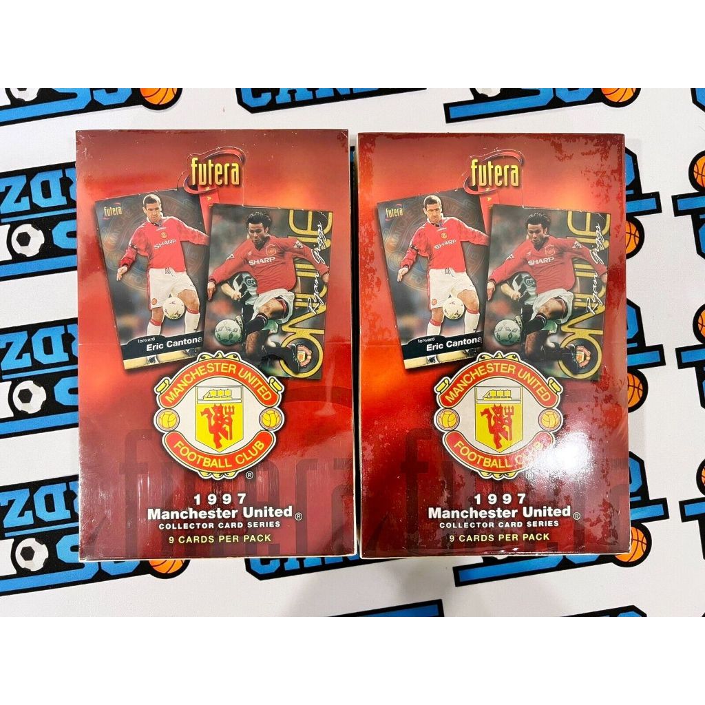 กล่องการ์ดฟุตบอล Futera 1997 Manchester United Soccer Trading Card Box