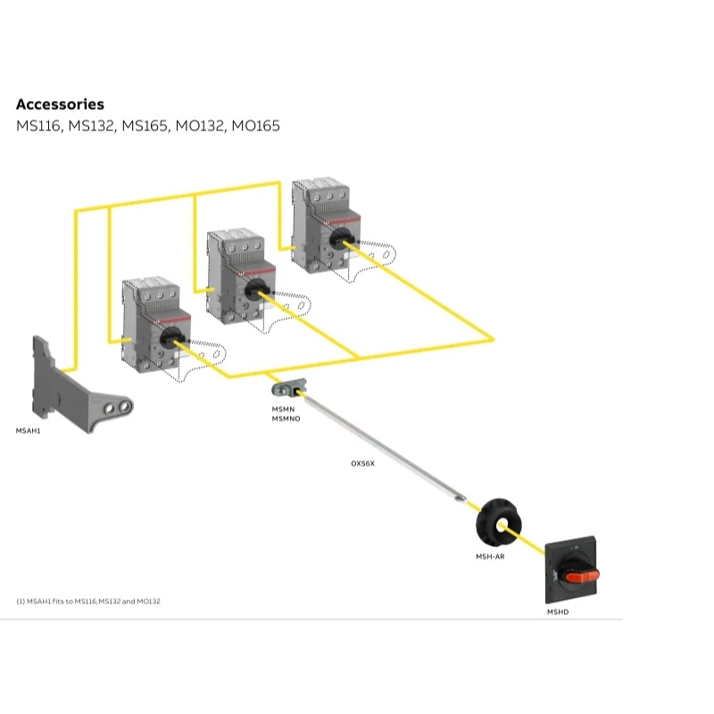 ABB มือบิดเปิด-ปิด OHBS2AJ ON/OFF หรือ I/O Selector Handle # 1SCA105213R1001 ราคา ถูกที่สุด ดีลบีเคเค แกลเลอรีภาพที่ 5