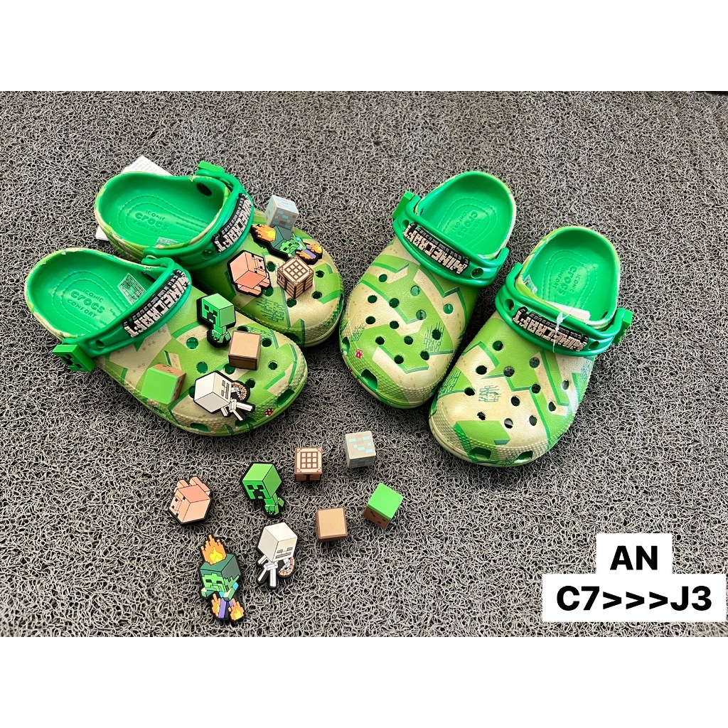 รองเท้าแตะของเด็ก Crocs แบบสวม ไซส์ C7--J3 มีหลายสีนิ่มเบาสบายไส่ง่าย แถมการ์ตูนให้1ชุด